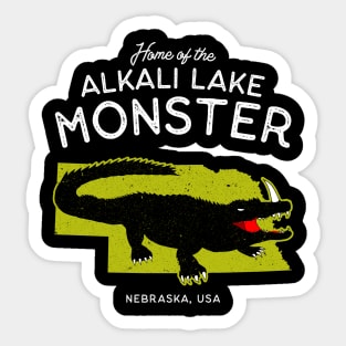 Home of the Alkali Lake Monster - Nebraska, USA Cryptid Sticker